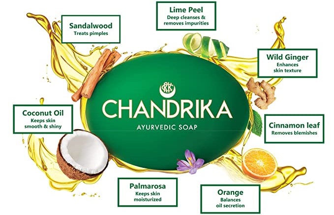 Chandrika Ayurvedic Handmade Soap, 125g